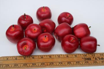 mini apples for wreaths or fall crafts, red apple bowl filler faux fruit