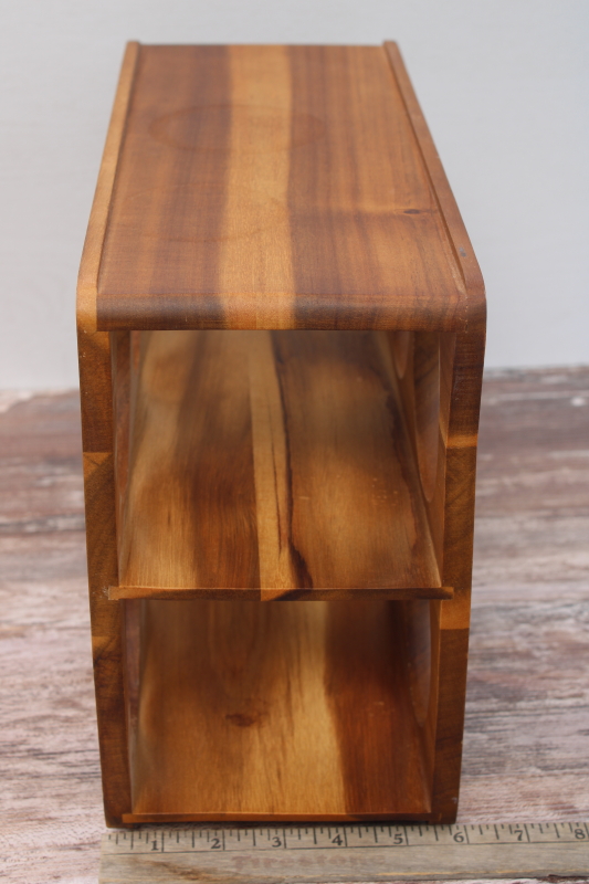 modern acacia wood wine rack, minimalist neutral storage meets decor, wine bottle holder