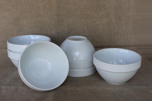 modern farmhouse china, Williams Sonoma Essential White ironstone porcelain all purpose bowls