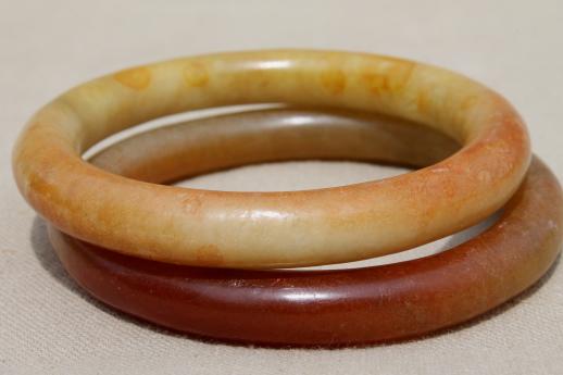 natural stone bangles, bracelets or large stone ring handles or curtain tie-backs