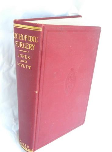 old 1920 medical text orthopedic surgery from doctor's library w/engravings