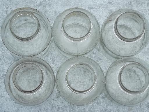 old 2 quart glass jar canning jars or storage canisters, 40s 50s vintage