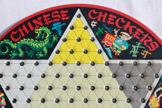 tin chinese checkers game