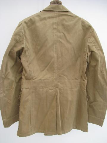 old WWII vintage khaki United States Navy officer's uniform tunic