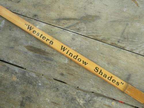 old adjustable advertising ruler for measuring window opening for shades