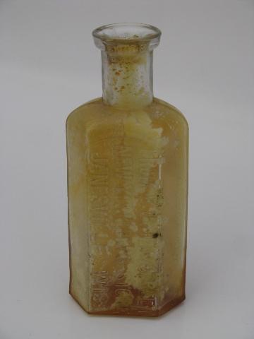 old drugstore pharmacy medicine bottles, Janesville and Brodhead Wisconsin