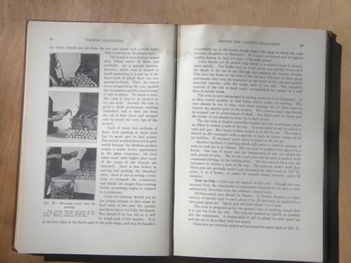 old farm kitchen book on preserving food, pickling/canning Depression vintage