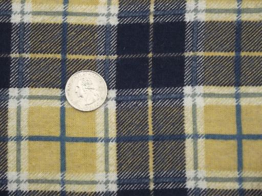 old flannel shirt tartan plaids cotton flannel fabric for quilting etc.