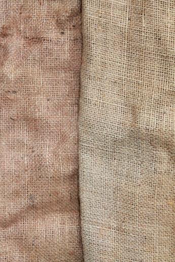 old gunny sacks for scarecrows / sack races, vintage burlap feed bags lot