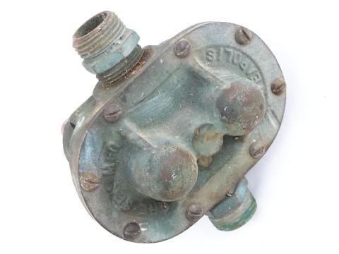 old heavy solid brass Gresen hydraulic gear pump for tractor or farm machinery