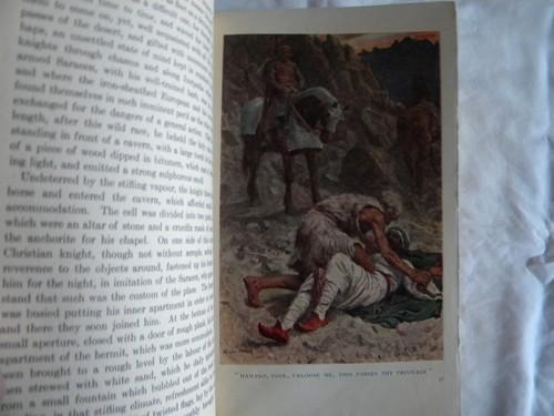 old vintage The Talisman/Walter Scott w/color litho plates and art binding