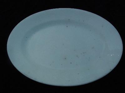 old white ironstone china platter, england