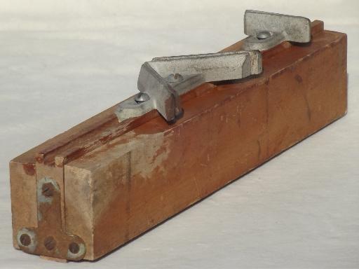 old woodworking tool for building picture frames, folding miter box