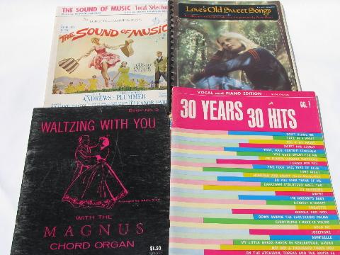 Oldies & Favorites, Big Lot Of Popular Song Music Books For Piano & Organ