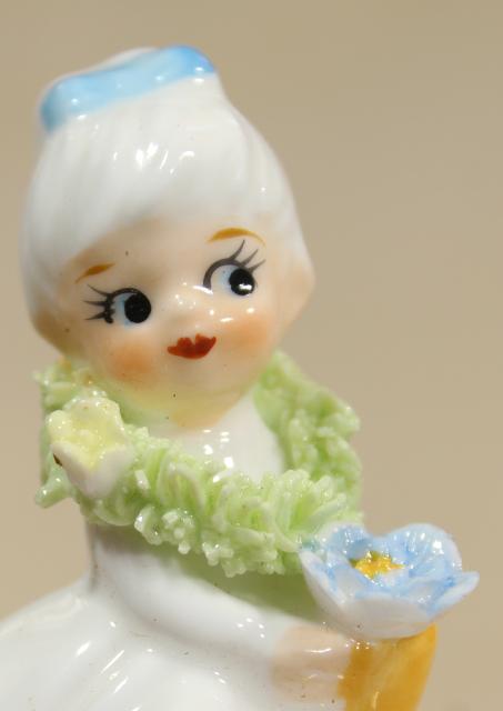 original tag Napco ware china vintage flower girl of the month September Aster