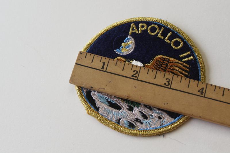 original vintage Apollo 11 embroidered patch badge moon landing Eagle ...