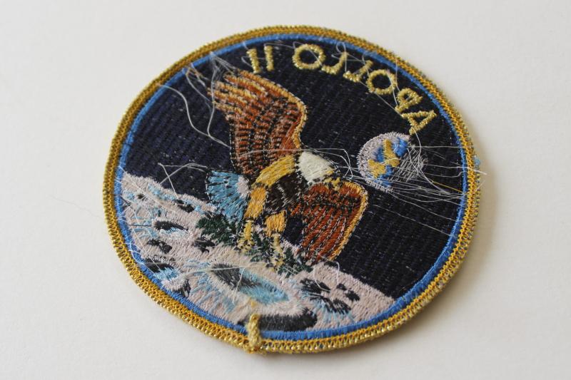original vintage Apollo 11 embroidered patch badge moon landing Eagle ...