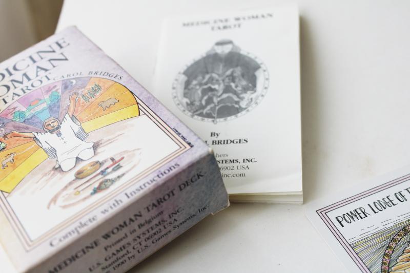 out of print vintage Medicine Woman tarot cards complete deck divination psychic reading