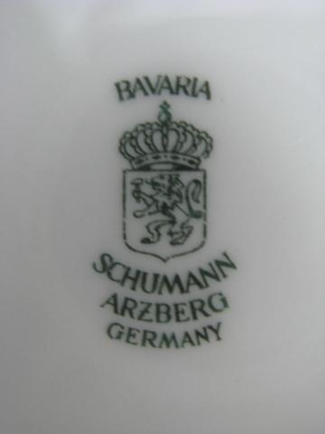 pink rose and tulip, vintage Schumann Bavaria lot of bowls