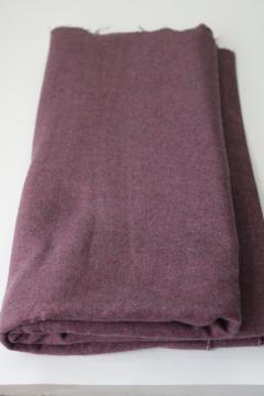 purple heather wool or blend fabric, nice for rug hooking, primitive sewing crafts