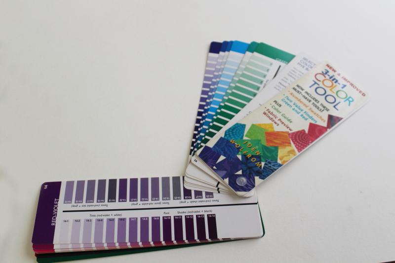 quilters artists decorators Color Tool swatches palette complementary colors scale