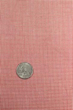 rockabilly vintage red white gingham mini checked cotton print shirting fabric 11 yds