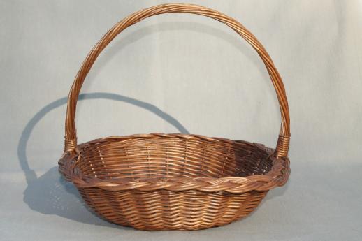 rustic old wicker baskets for mushroom picking basket, vintage ...