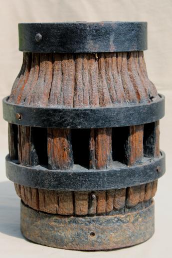 rustic primitive weathered wood wagon wheel lamp base, antique wooden wheel hub 