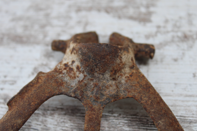 rusty crusty old cast iron hardware to repurpose upcyle, push plates for dairy barn cow water bowl cups