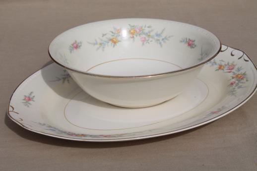 serving bowl \u0026 platter, vintage Homer 