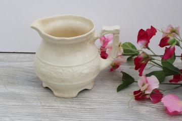 https://laurelleaffarm.com/item-photos/shabby-vintage-browned-stained-crazed-china-pitcher-small-jug-for-flowers-creamware-embossed-china-Laurel-Leaf-Farm-item-no-wr0516267t.jpg
