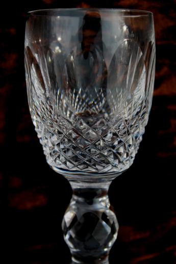 signed Waterford crystal Colleen sherry / cordial glass, vintage stemware