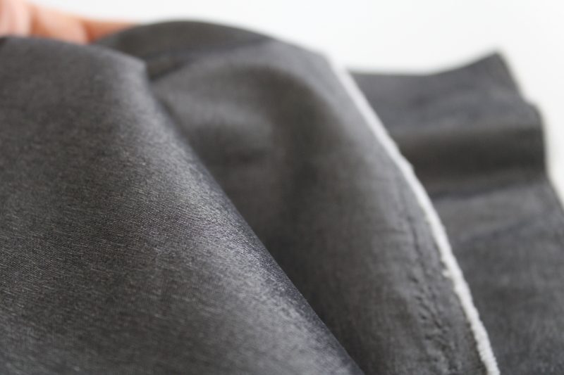 silvery pewter grey sharkskin taffeta fabric, heavy elegant vintage dress fabric