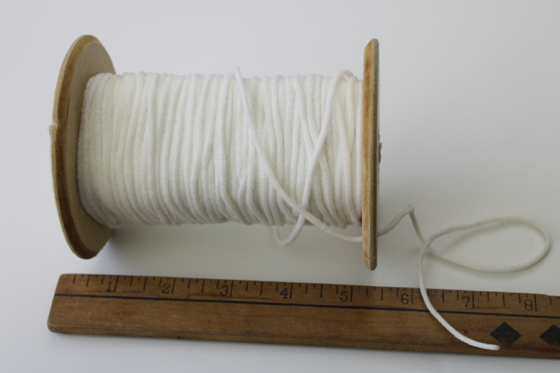 spool of soft stretch knit elastic cord for sewing, crafts, masks
