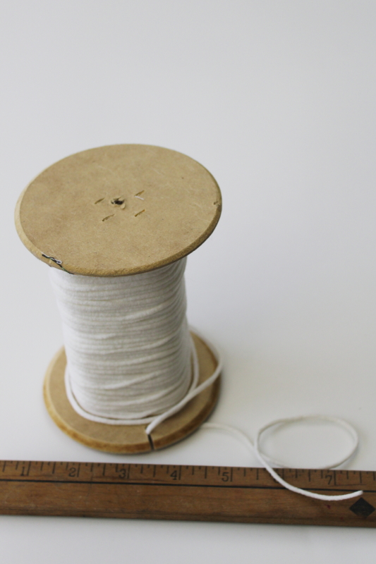 spool of soft stretch knit elastic cord for sewing, crafts, masks