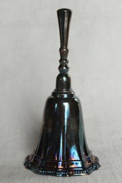 tarnished vintage silver table service bell, Avon silverplate