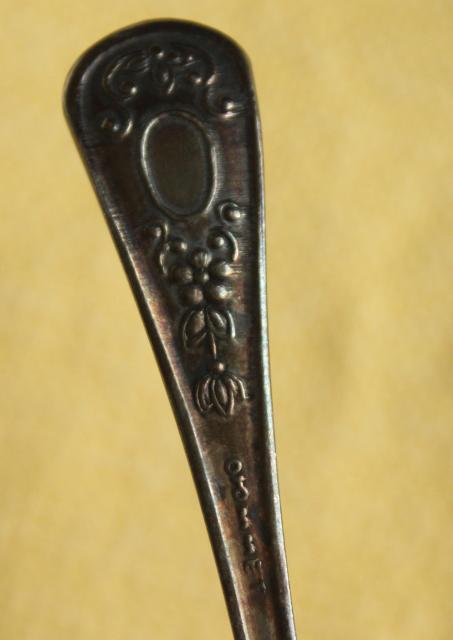 tiny old silver spoon, sterling silver? unusual hallmarks, perhaps middle-eastern