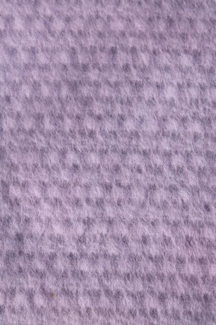 unused vintage Beacon blanket, lavender purple thermal weave rayon / poly bed blanket