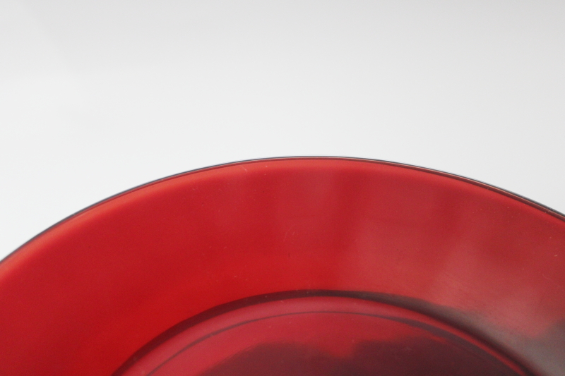 Vintage Anchor Hocking Royal Ruby Red Glass Dinner Plates Set Of 8 vintage-anchor-hocking-royal-ruby-red-glass-dinner-plates-set-of-8
