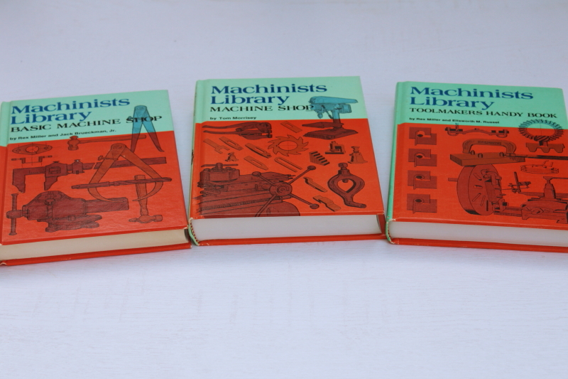 vintage Audels machinists library three volumes Toolmakers Handy Book, Machine Shop