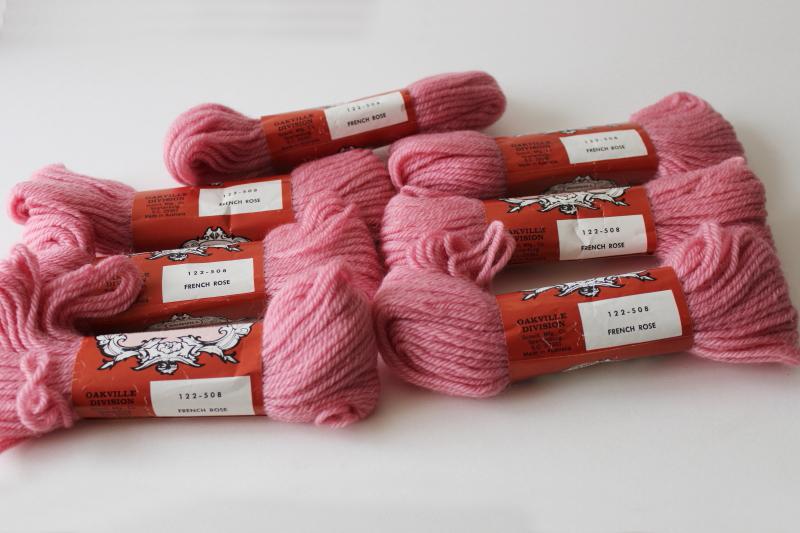 vintage Australian wool needlepoint tapestry embroidery yarn, french