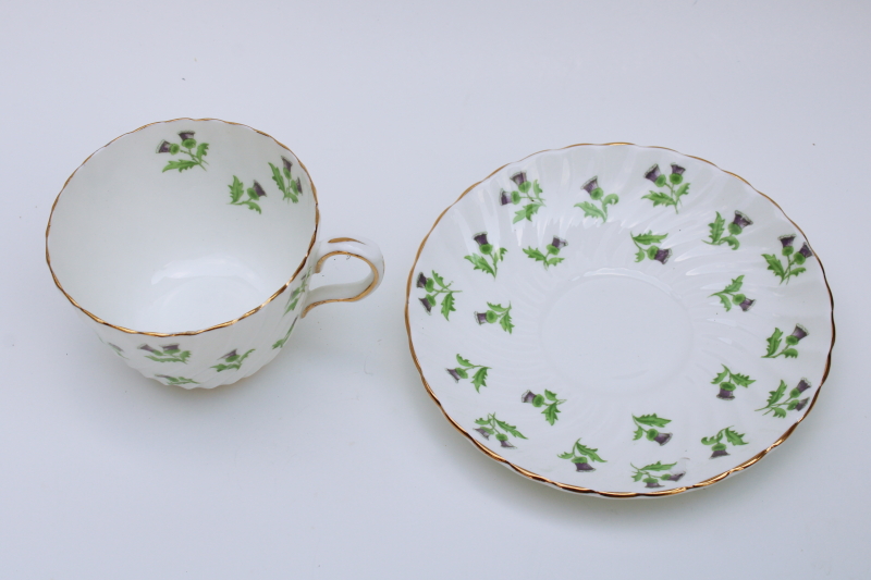 Aynsley Fine Bone China England Porcelain Teacup & Saucer
