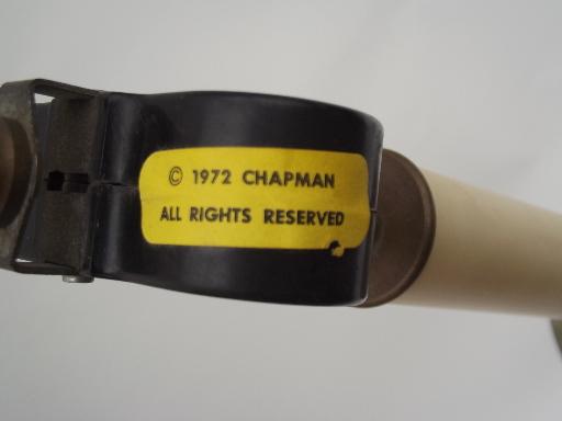 vintage Chapman brass table lamp, solid brass twin light fixture