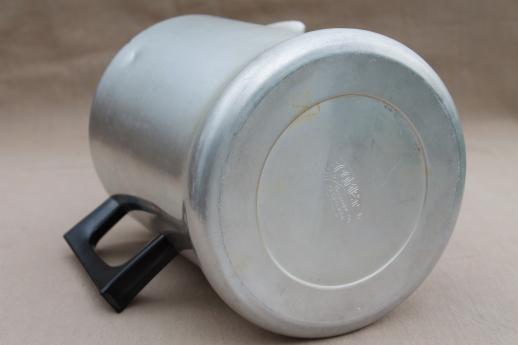 vintage Comet aluminum coffee pot, stovetop percolator 12 cup coffeepot