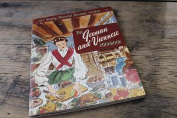 vintage Culinary Arts cookbook, German and Viennese recipes traditional favorites