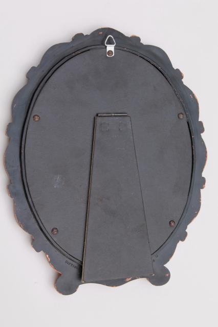 vintage Dart plastic easel stand frame vanity / dressing table / boudoir mirror