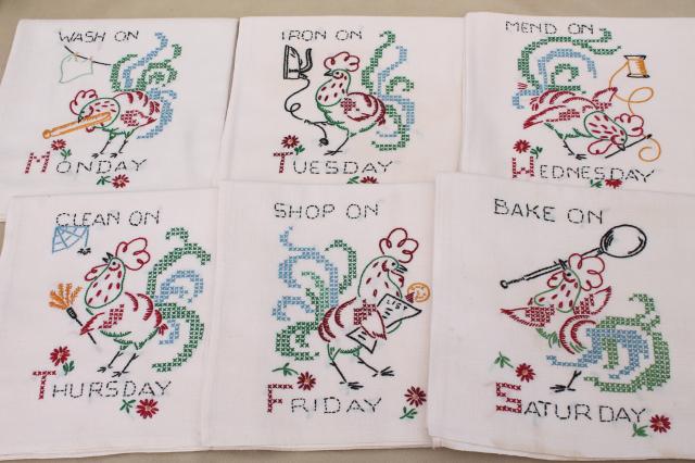 https://laurelleaffarm.com/item-photos/vintage-Days-of-the-Week-kitchen-chores-embroidered-flour-sack-cotton-feedsack-towels-Laurel-Leaf-Farm-item-no-nt812124-1.jpg