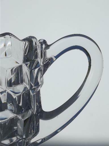 Fostoria American Clear 1/2 gallon Pitcher 8 Water Iced Tea Jug Glass w  Ice Lip