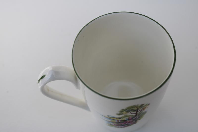vintage Foxes woodland animals Rosewood English fine bone china tea mug coffee cup