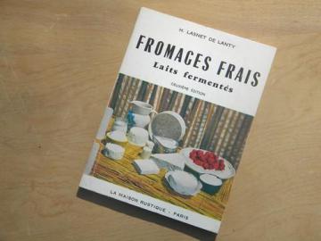 vintage French farm dairy or kitchen guide to small scale cheese making